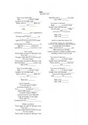 English Worksheet: Bad Medicine by Bon Jovi