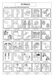 English Worksheet: Plurals