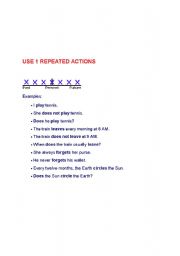 English Worksheet: simple present tense