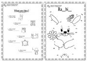 English worksheet: chair door window