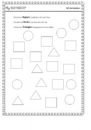 English worksheet: shapes