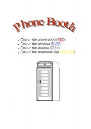 English worksheet: Phone Booth