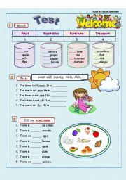 English Worksheet: Vocabulary Revision - 4th/5th  grade( 3 pages)