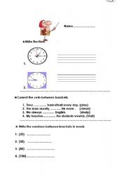 English worksheet: English for you