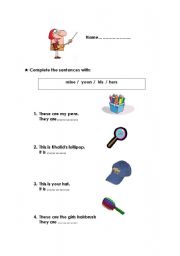 English worksheet: English for you 1