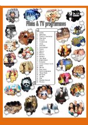 English Worksheet: Films and TV programmes - Part 1