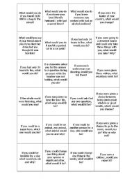 Second conditional practice cards - ESL worksheet by pnegirl