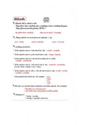 English Worksheet: adverbs