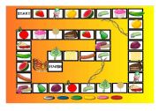 English Worksheet: THE VERY HUNGRY CATERPILLAR BOARD GAME