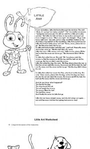 English Worksheet: Little Ant