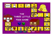 English Worksheet: THE THREE LITTLE PIGS BOARD GAME