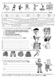 English Worksheet: English exam