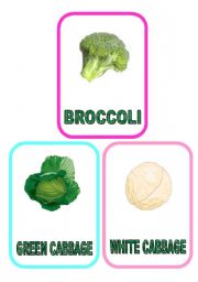 English Worksheet: Vegetable flash-cards - PART 6