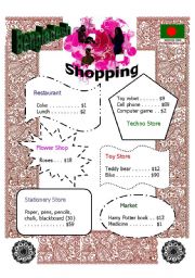 English worksheet: Bangladesh Shopping