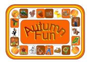 Autumn Fun Game Board (with Clip-Art, Greyscale Version Included)(Part 2 of a Set of 4 Seasons Games)