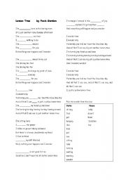 English Worksheet: Lemon Tree by Fools Garden - gapfill exercise