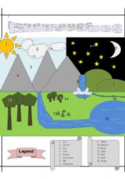 English Worksheet: Landscapes