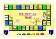 English Worksheet: THE WEATHER BOARD GAME