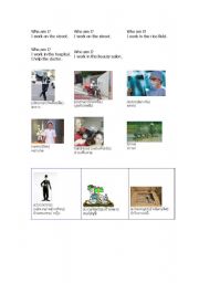 English Worksheet: who I am