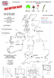 English Worksheet: the british isles