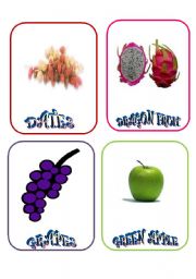 English Worksheet: FRUITS 2