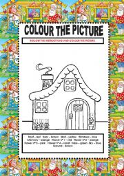 English Worksheet: COLOURS 