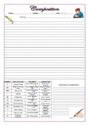 English Worksheet: Composition