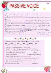 English Worksheet: PASSIVE VOICE ELEMENTARY