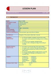 English Worksheet: listening skills