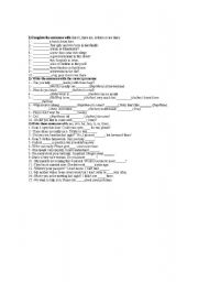 English Worksheet: Demostratives adjetives