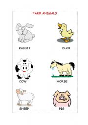 English worksheet: Farm Animals