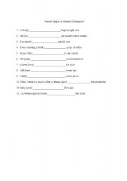 English Worksheet: Simple present worksheet