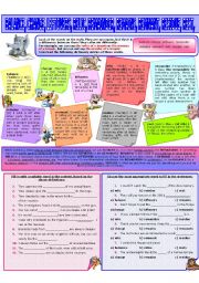 English Worksheet: COLLOCATION 31 - BALANCE, CHANGE, LEFTOVERS, REMAINDER, REMAINS, REMNANTS, RELIC, RESIDUE, REST