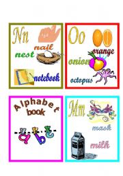 English Worksheet: Alphabet Book  Cover Page