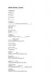 English Worksheet: Lyrics