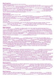 English Worksheet: Prepositions exercises 