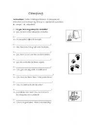 English worksheet: Camping