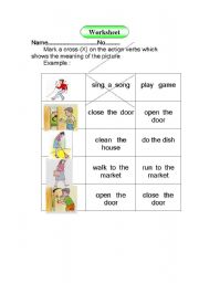 English Worksheet: routine