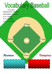 English Worksheet: Vampire Baseball (for the sixth 15min of Tilight film)