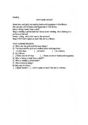 English Worksheet: dont speak so loud 