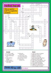 English Worksheet: Cardinal Numbers