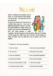 Reading worksheet