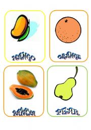 English Worksheet: FRUITS 4