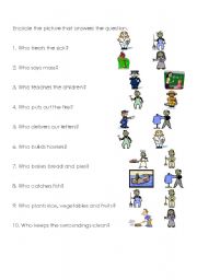 English worksheet: Community Helpers