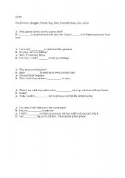 English Worksheet: quiz
