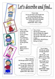 English Worksheet: Matching activity..