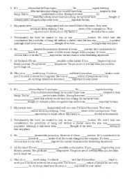 English Worksheet: ADVERB combination texts