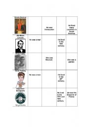 English worksheet: famous people (part 2 of 4)