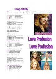 Song Activity - Love Profusion by Madonna