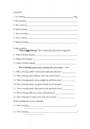 English Worksheet: Questions for Who is who game